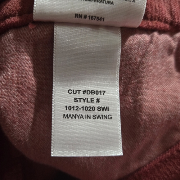 NWOT Daily Blue Corduroy Manya In Swing Pants - Picture 7 of 7